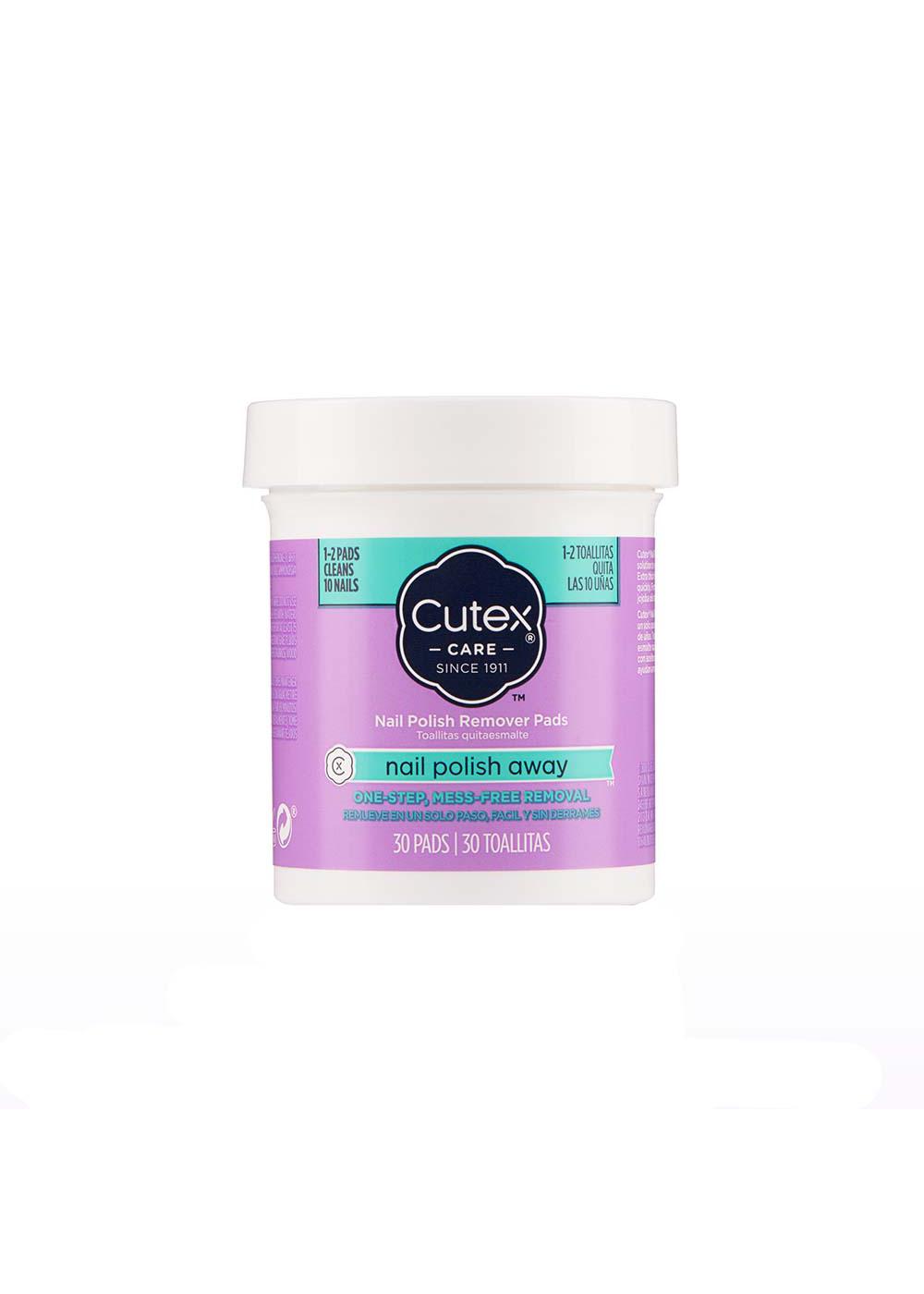 Cutex Nail Polish Away Sponge Nail Polish Remover Pads; image 1 of 5