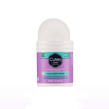 Cutex Nail Polish Away Sponge Nail Polish Remover Pads, 30 ct