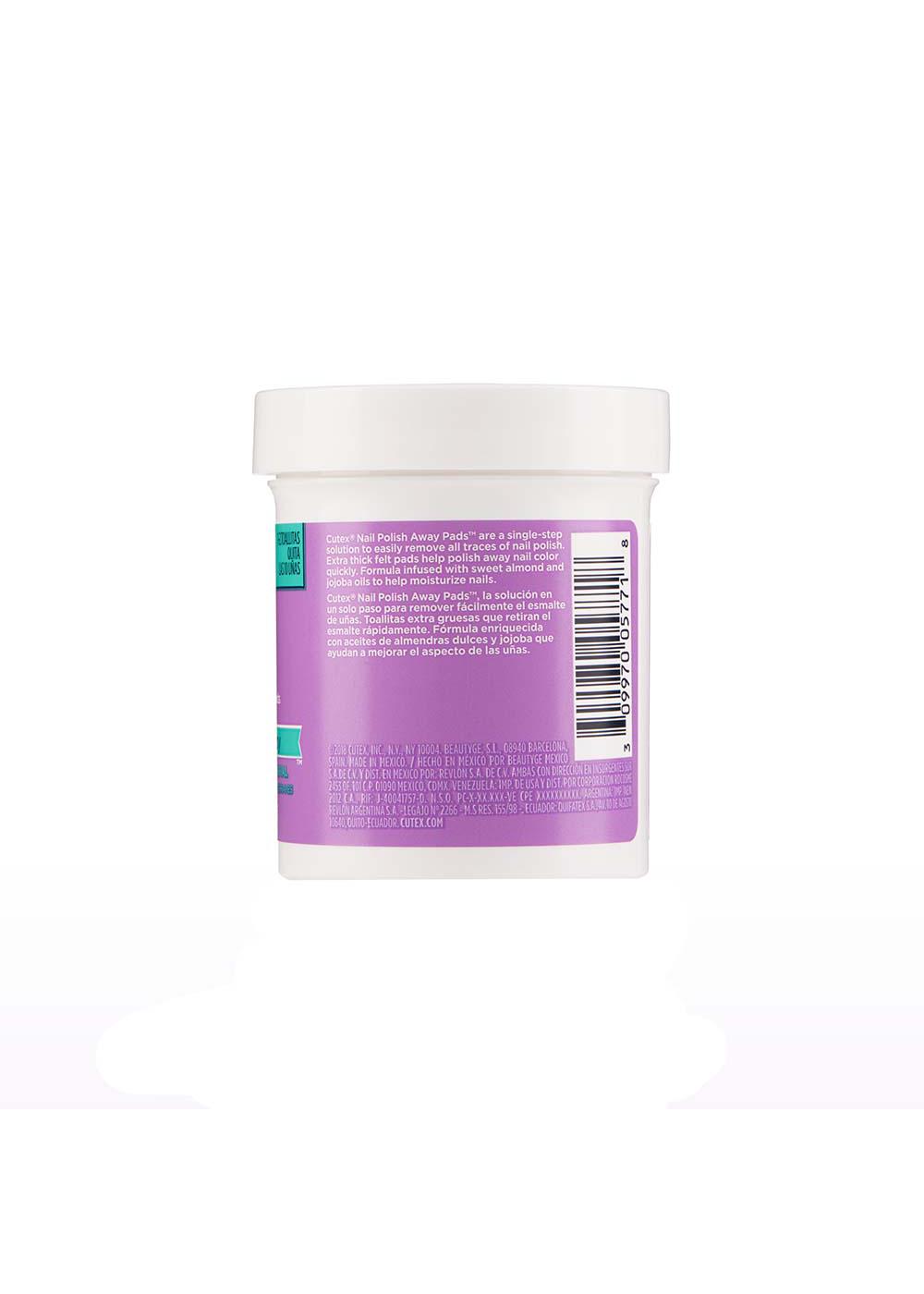 Cutex Nail Polish Away Sponge Nail Polish Remover Pads; image 5 of 5