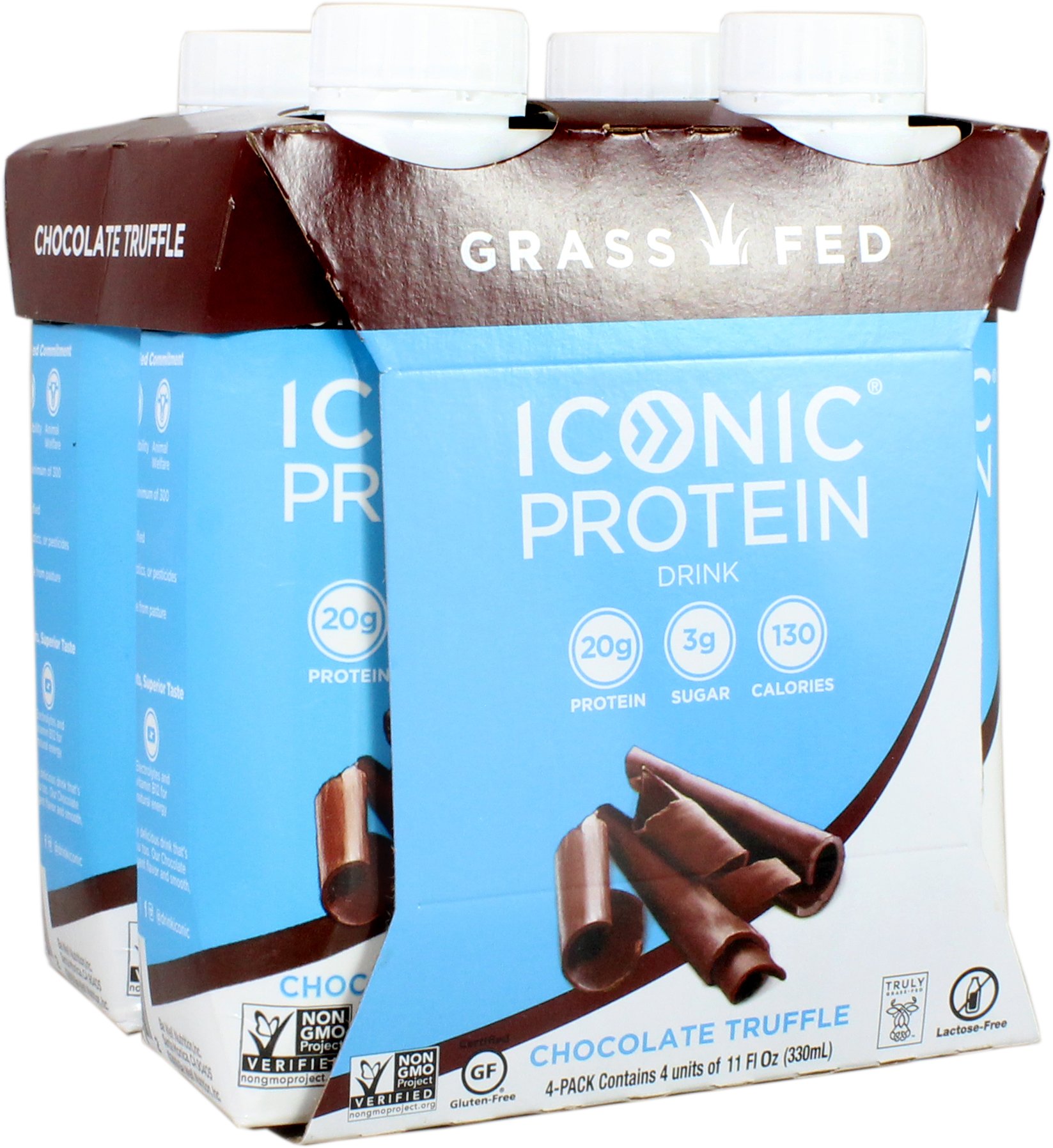 Iconic Protein Chocolate Truffle Drink 4 pk Shop Diet & Fitness at HEB