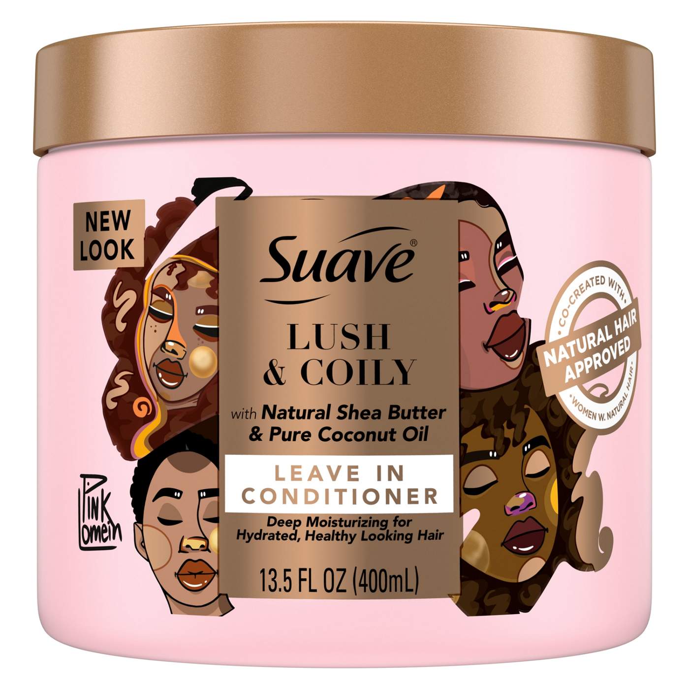 Suave Pink Lush & Coily Leave-in Conditioner; image 1 of 5