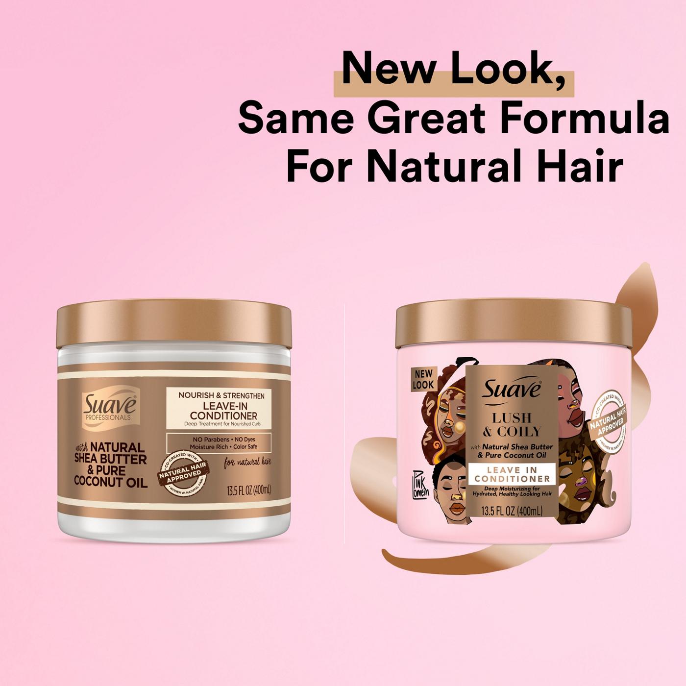 Suave Pink Lush & Coily Leave-in Conditioner; image 5 of 5