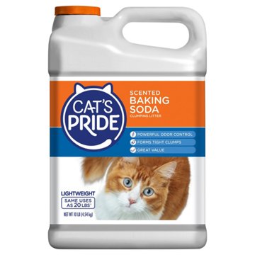 Cat's Pride Baking Soda Advanced Odor Control Scented Multi-Cat Clumping Litter, 10 lb