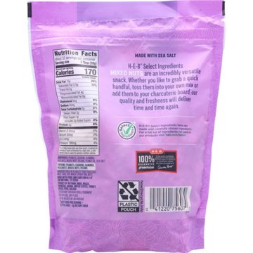 H-E-B Salted Roasted Mixed Nuts with Peanuts