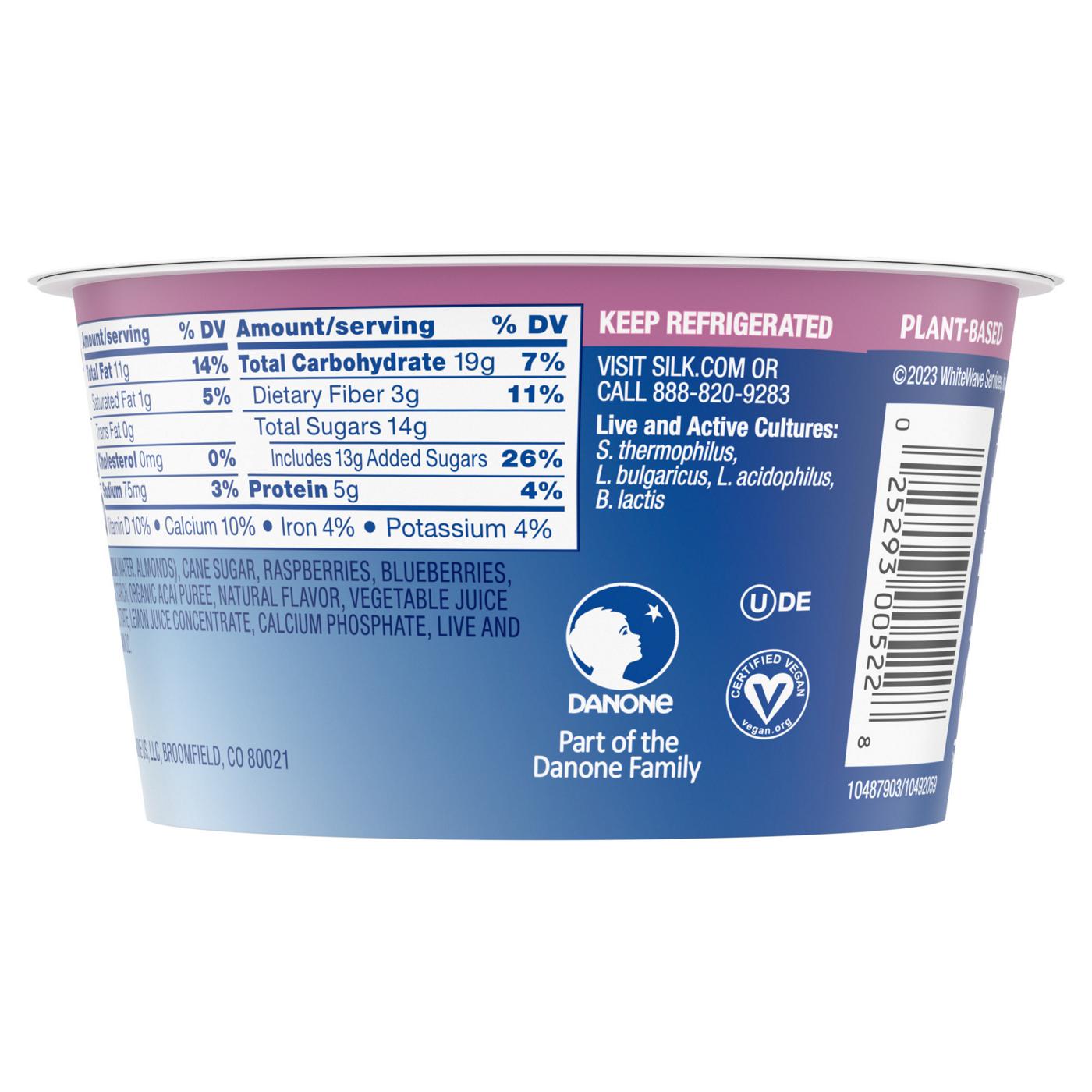 Silk Acai Almond Milk Yogurt Alternative - Mixed Berry; image 4 of 7