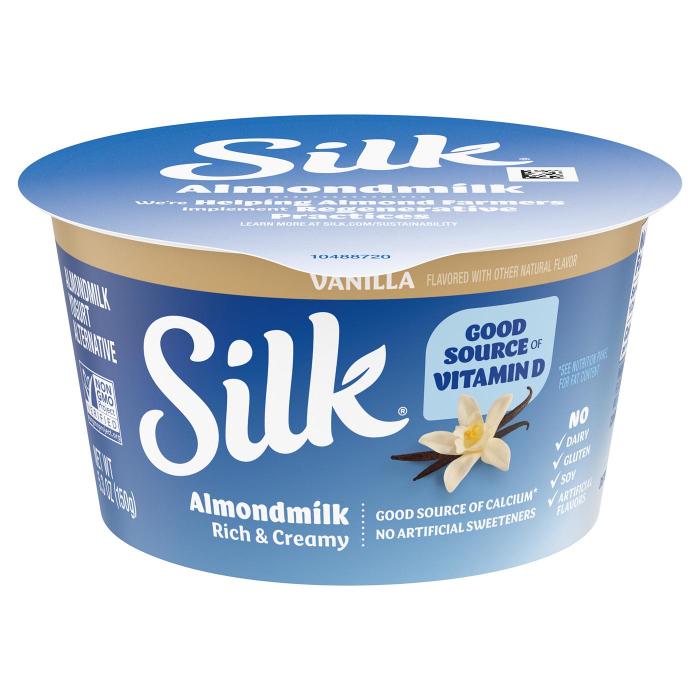 Silk Almond Milk Yogurt Alternative - Vanilla; image 3 of 7