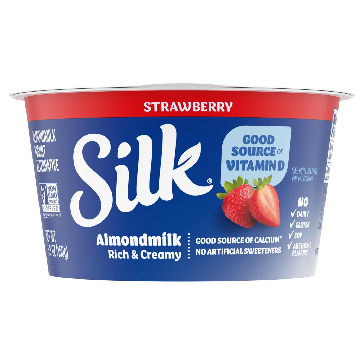 Silk Strawberry Almond Milk Yogurt Alternative; image 1 of 2