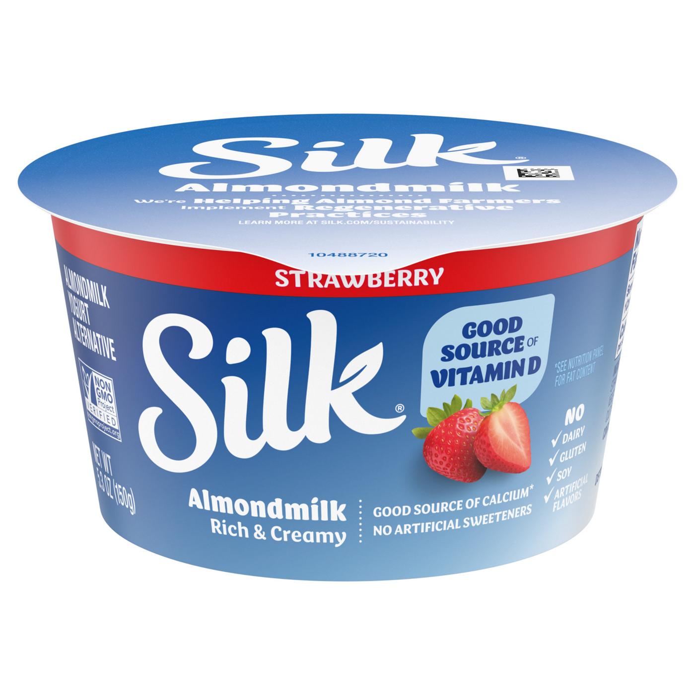 Silk Almond Milk Yogurt Alternative - Strawberry; image 7 of 7