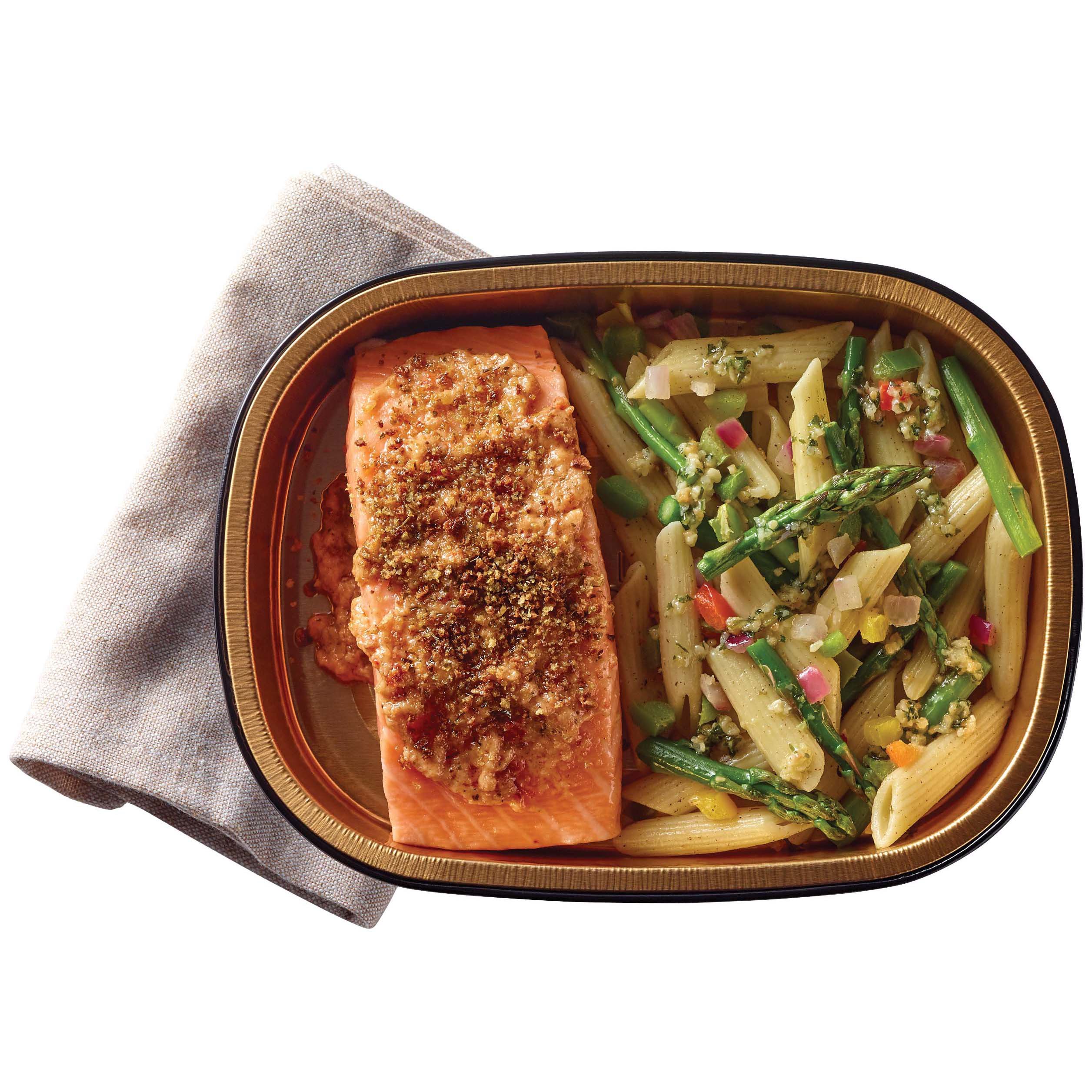 HEB Meal Simple Sundried Tomato Salmon Portion with Penne Primavera