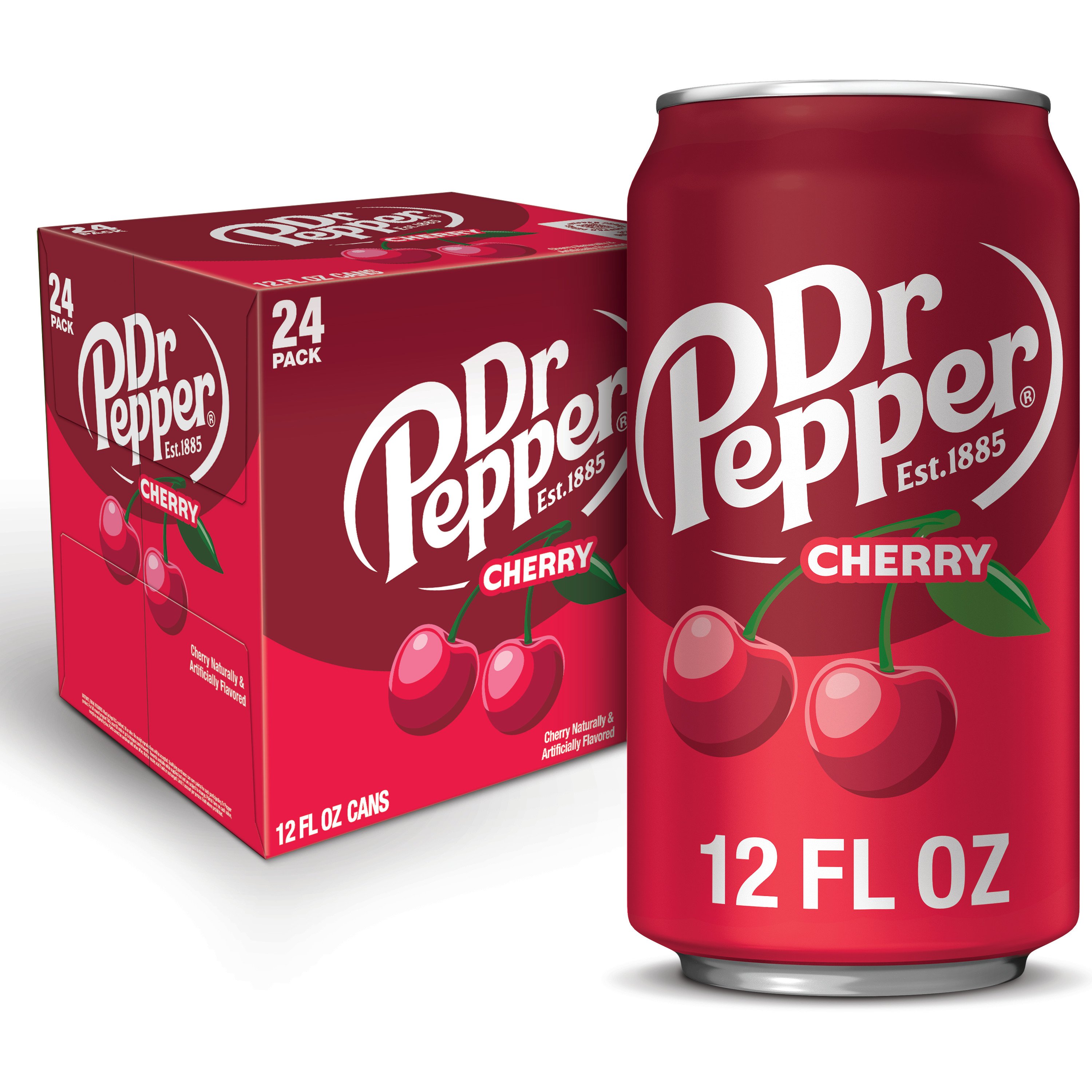 Dr Pepper Cherry Soda 12 oz Cans Shop Soda at HEB