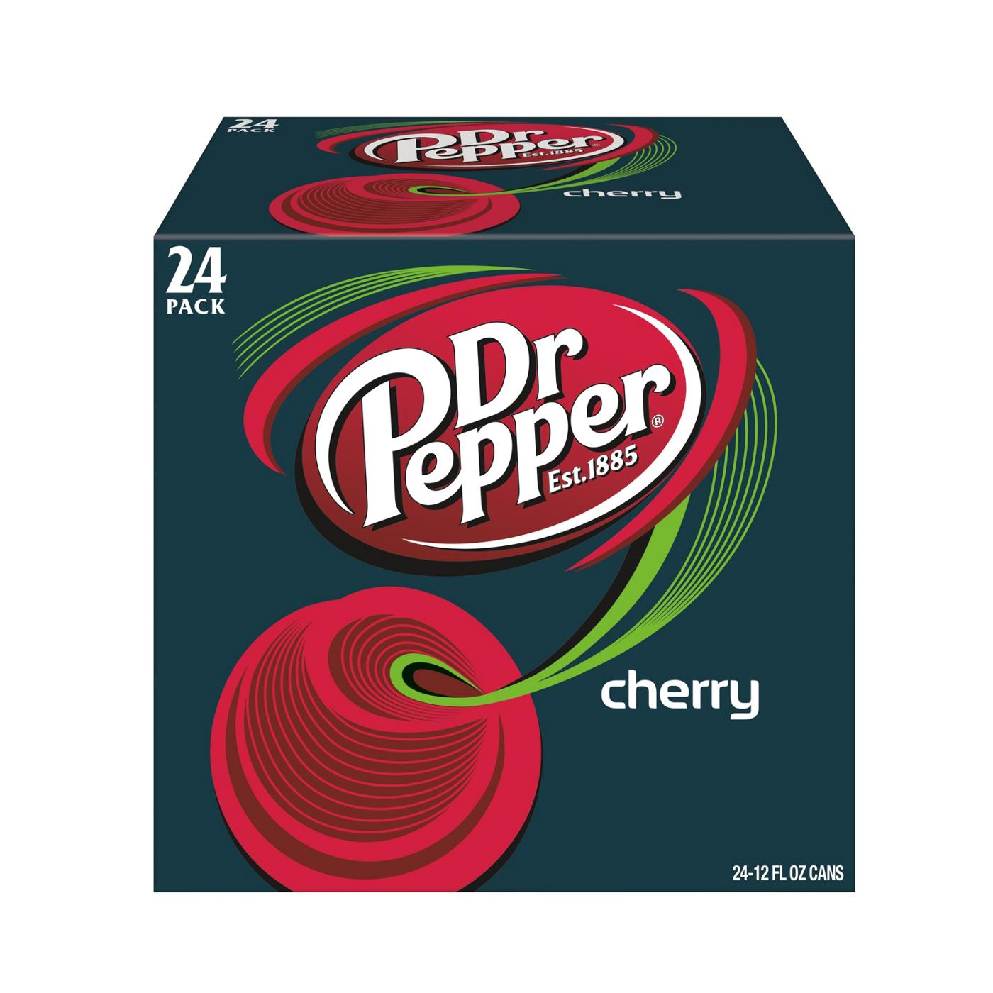 Dr Pepper Cherry Soda 12 oz Cans; image 3 of 6