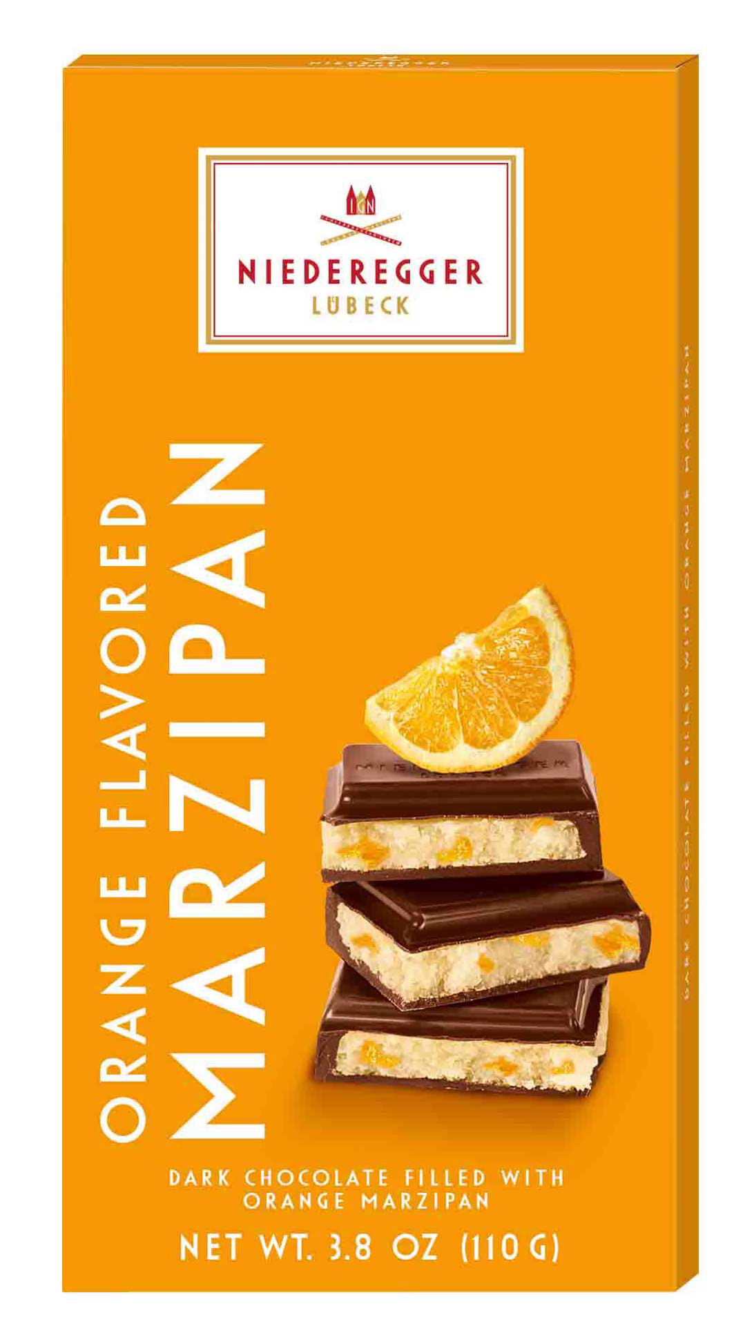 Carstens Lübecker Dark Chocolate Orange Marzipan Bar, 4.9 oz