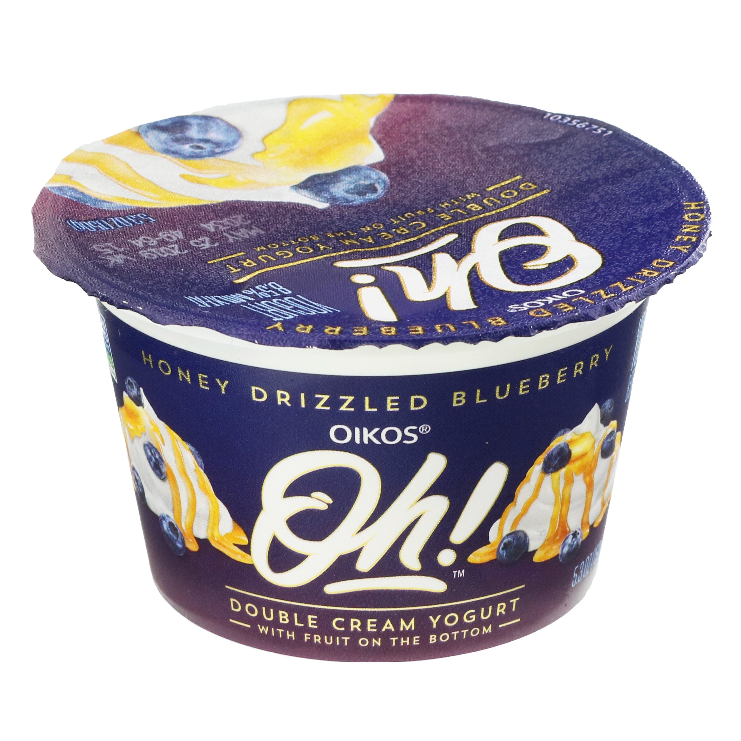 Dannon Oikos Oh! Honey Drizzled Blueberry Double Cream Yogurt Shop Yogurt at HEB