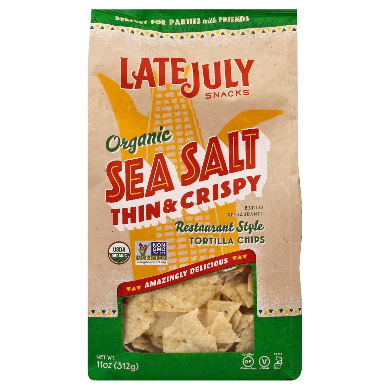 Late July Organic Sea Salt Thin & Crispy Restaurant Style ...
