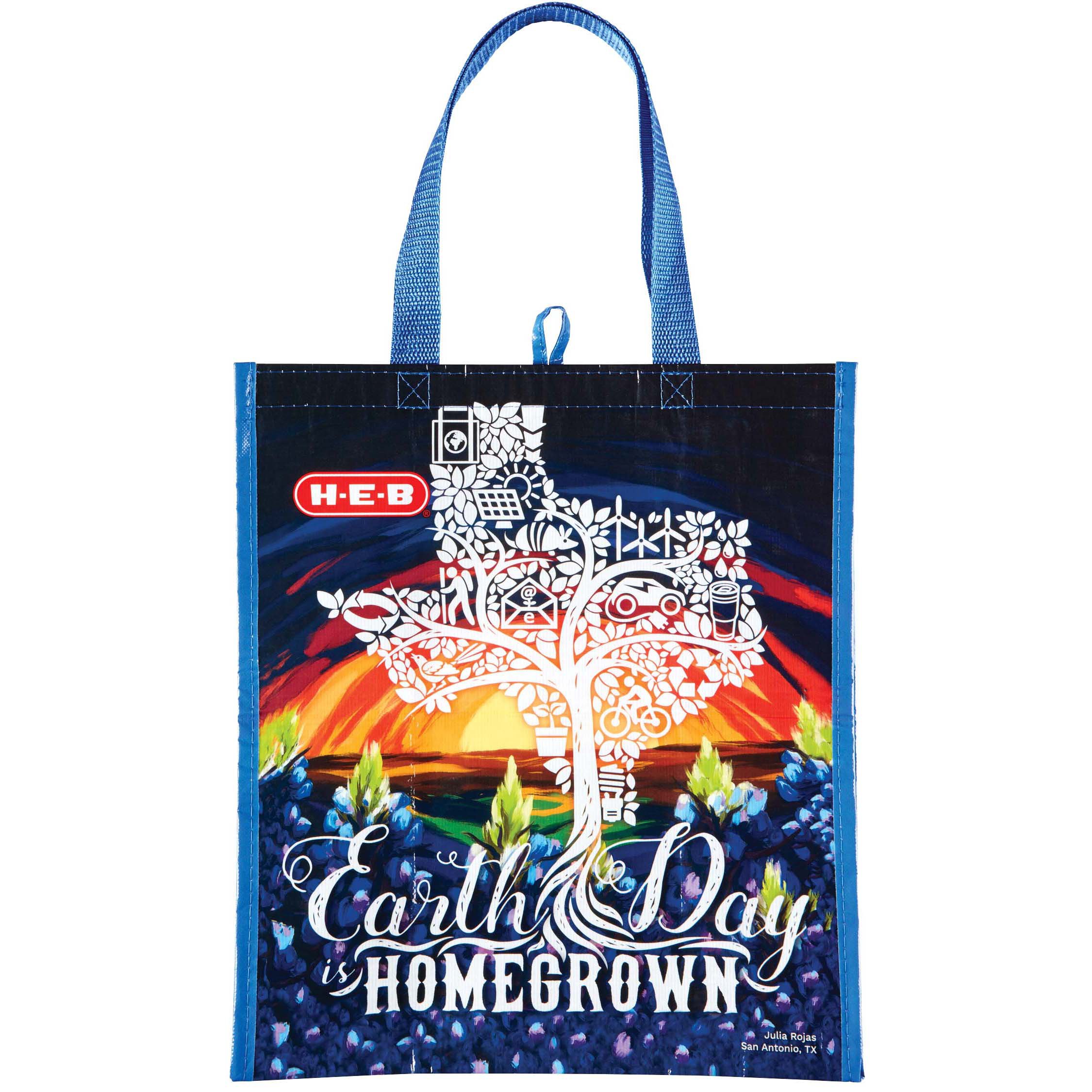 HEB Earth Day Homegrown Bag Shop Reusable Shopping Bags at HEB