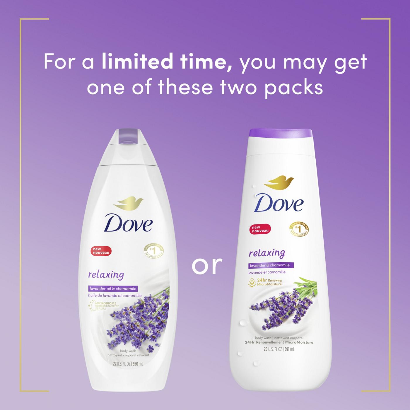 Dove Relaxing Body Wash - Lavender Oil & Chamomile; image 3 of 8