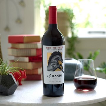14 Hands Hot to Trot Smooth Red Blend Washington Wine, 750 mL