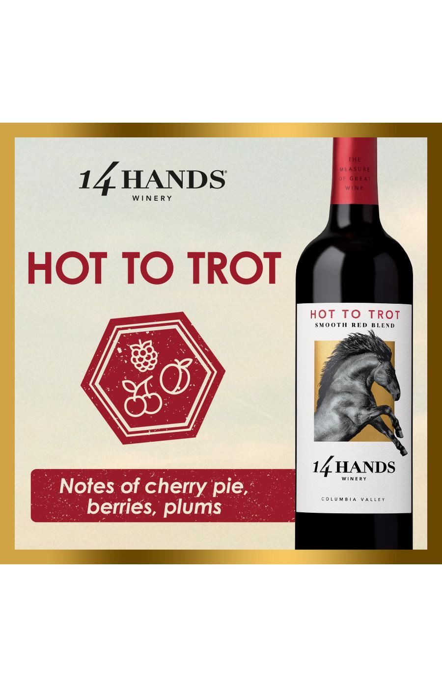 14 Hands Smooth Red Blend Hot to Trot  Washington; image 5 of 6