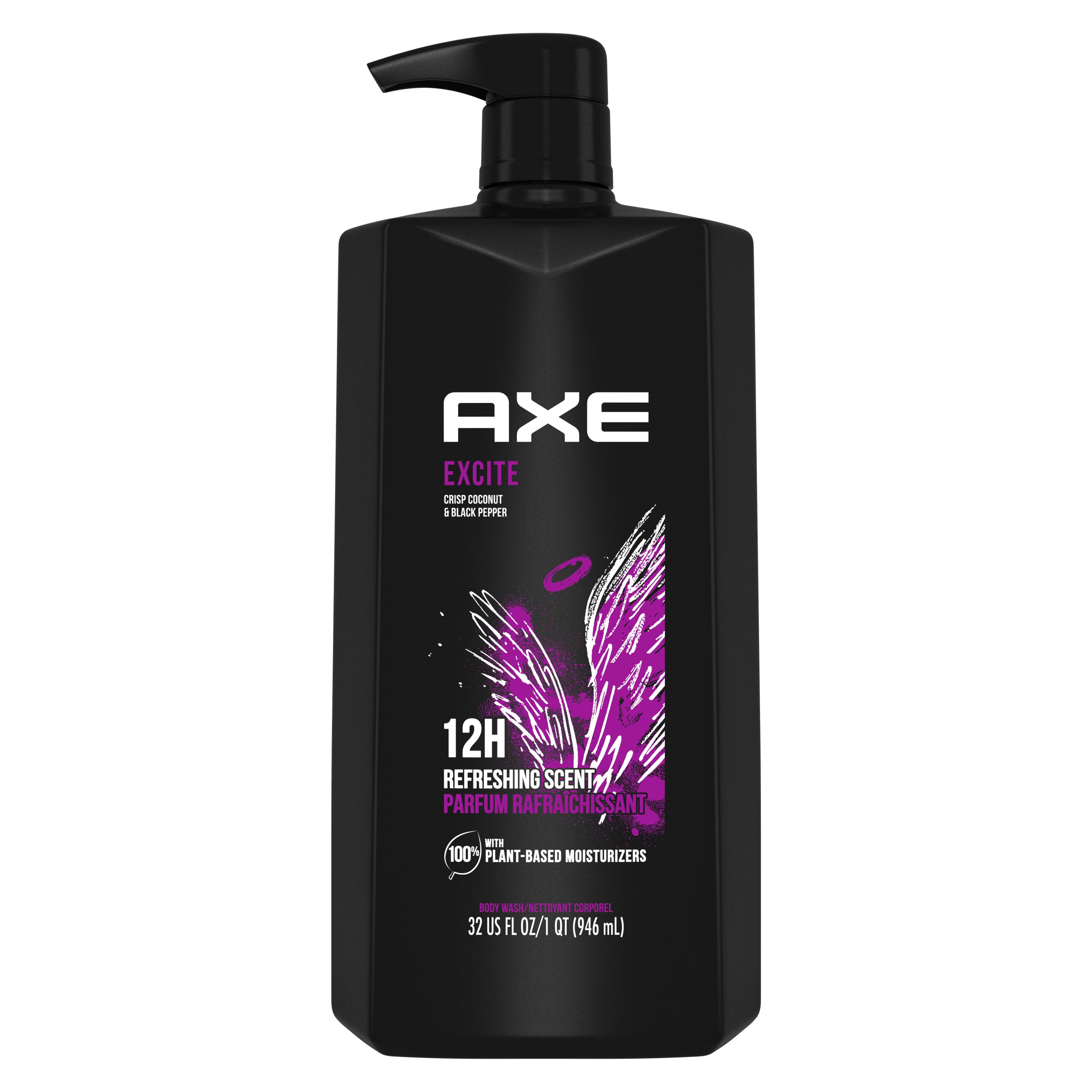 AXE Excite Body Wash Pump Crisp Coconut & Black Pepper Shop Body