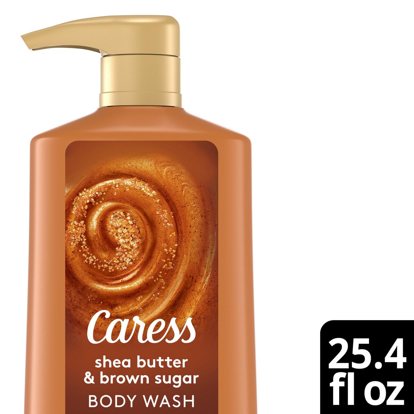 Caress Body Wash Pump Bottle - Shea Butter & Brown Sugar; image 2 of 3