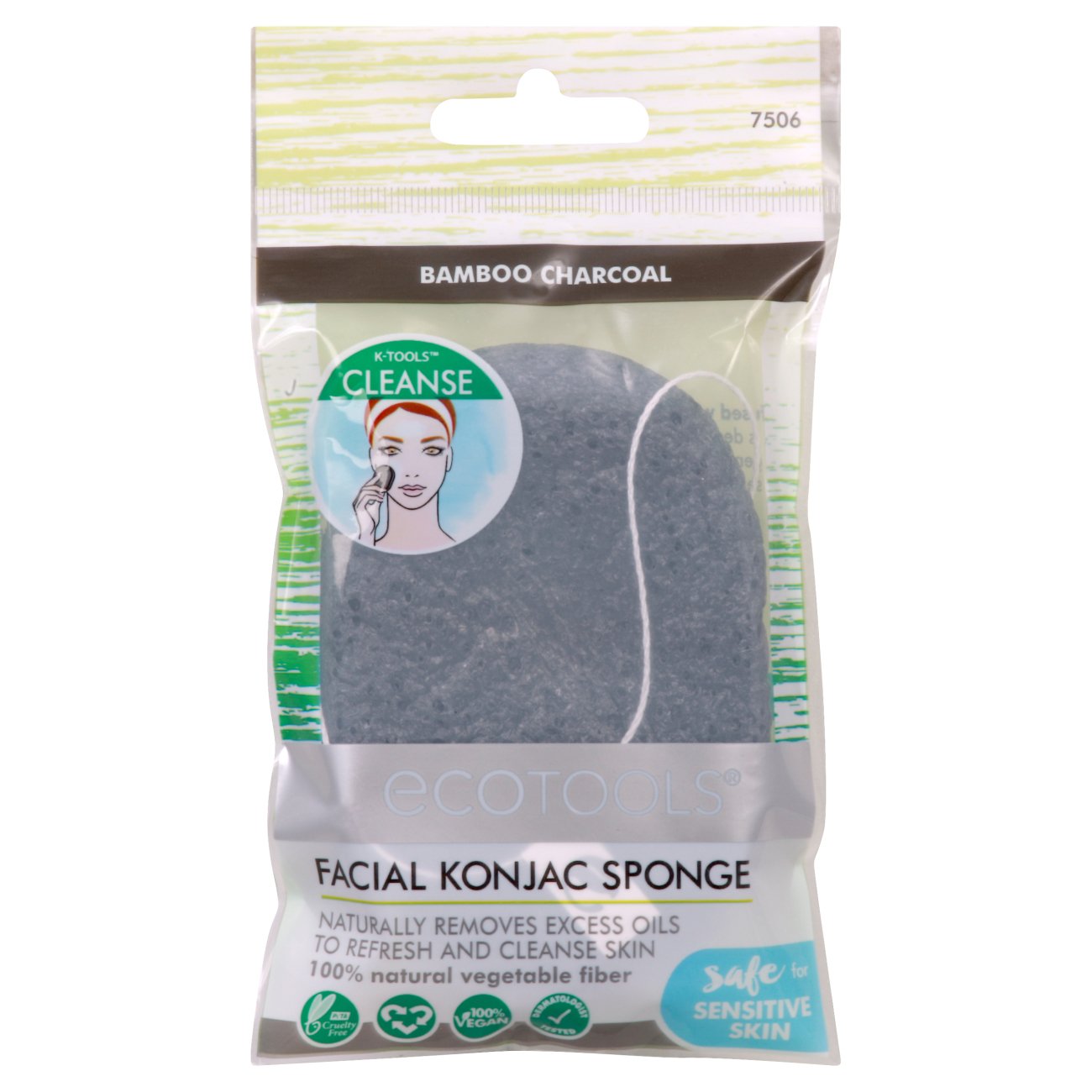 Ecotools Facial Konjac Charcoal Shop Cleansers & Soaps at HEB