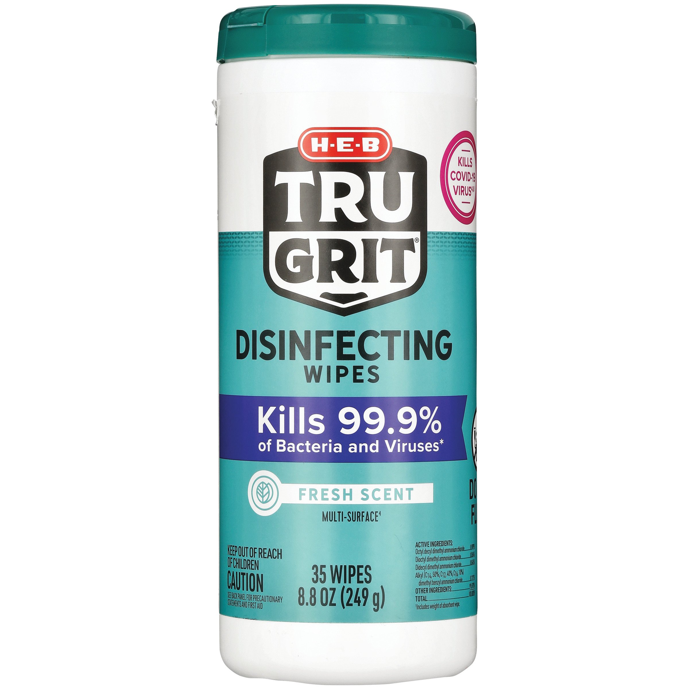H-E-B Tru Grit Disinfecting Wipes – Fresh Scent - Shop All Purpose Cleaners  at H-E-B