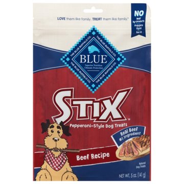 Blue Buffalo Stix Beef Pepperoni-Style Dog Treats, 5 oz