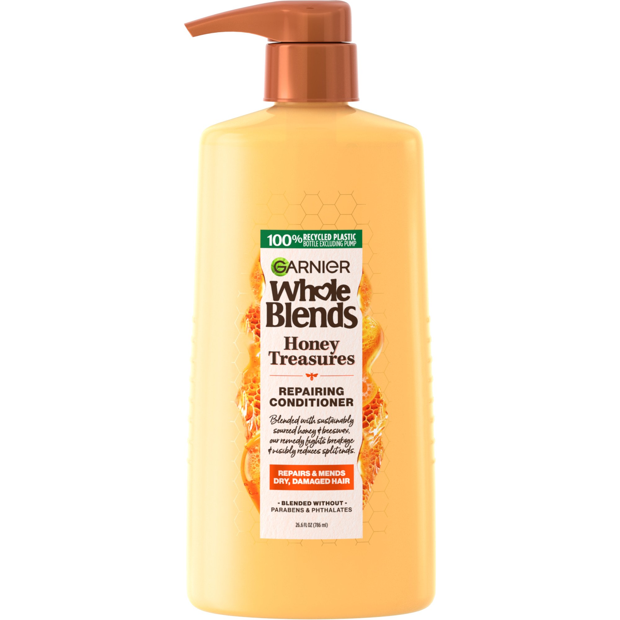 Garnier Whole Blends Honey Treasures Repairing Conditioner, For Dry