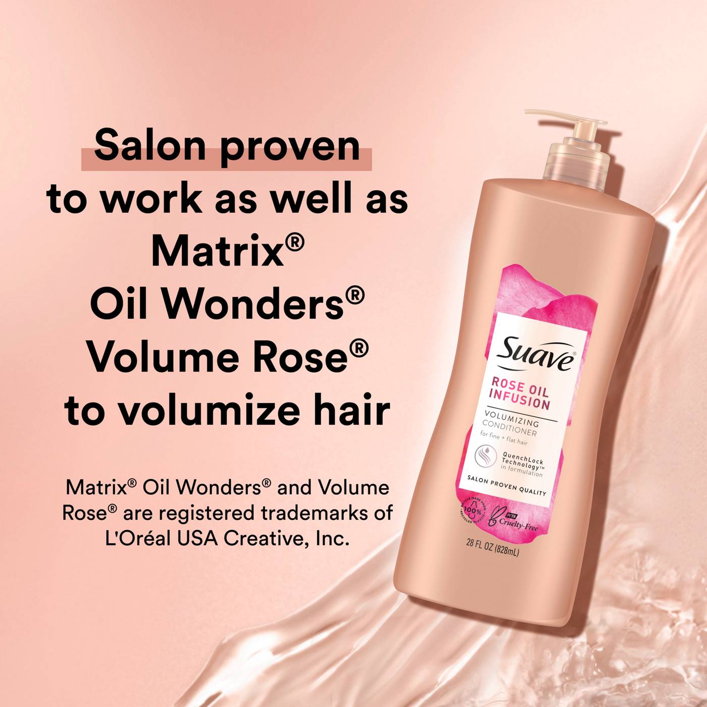 Suave Professionals Rose Oil Infusion Conditioner; image 5 of 6
