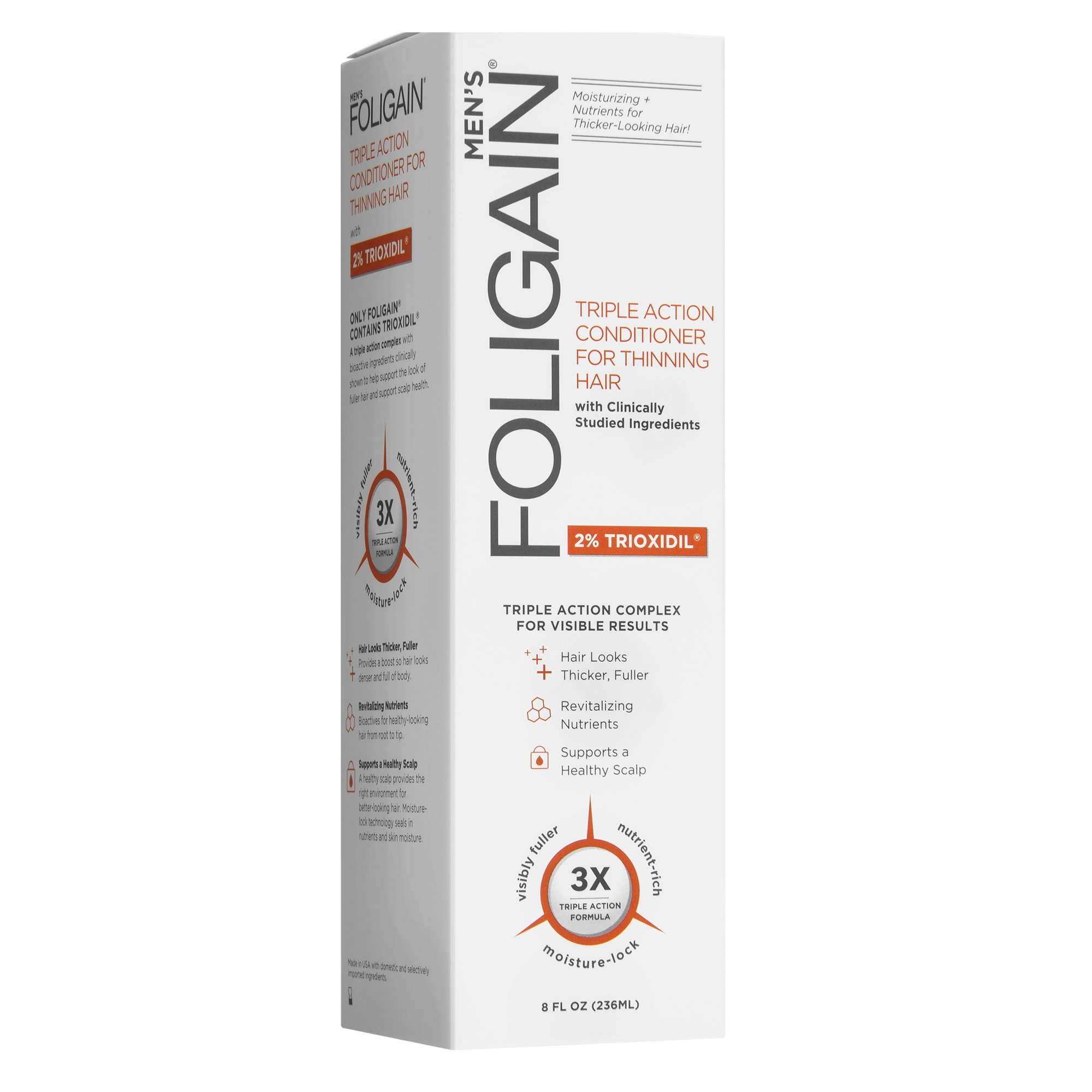 Foligain Men's Triple Action Conditioner for Thinning Hair - Shop Hair Care  at H-E-B