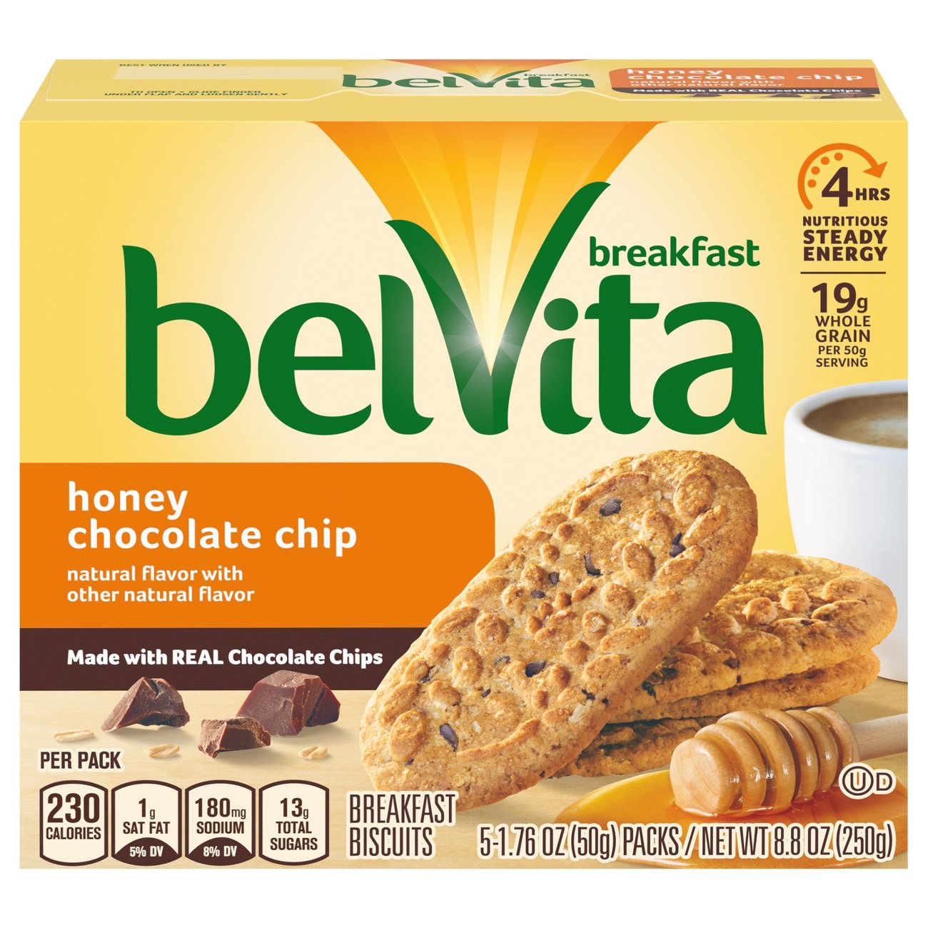 belVita Breakfast Biscuits Honey Chocolate Chip Shop Cookies at HEB