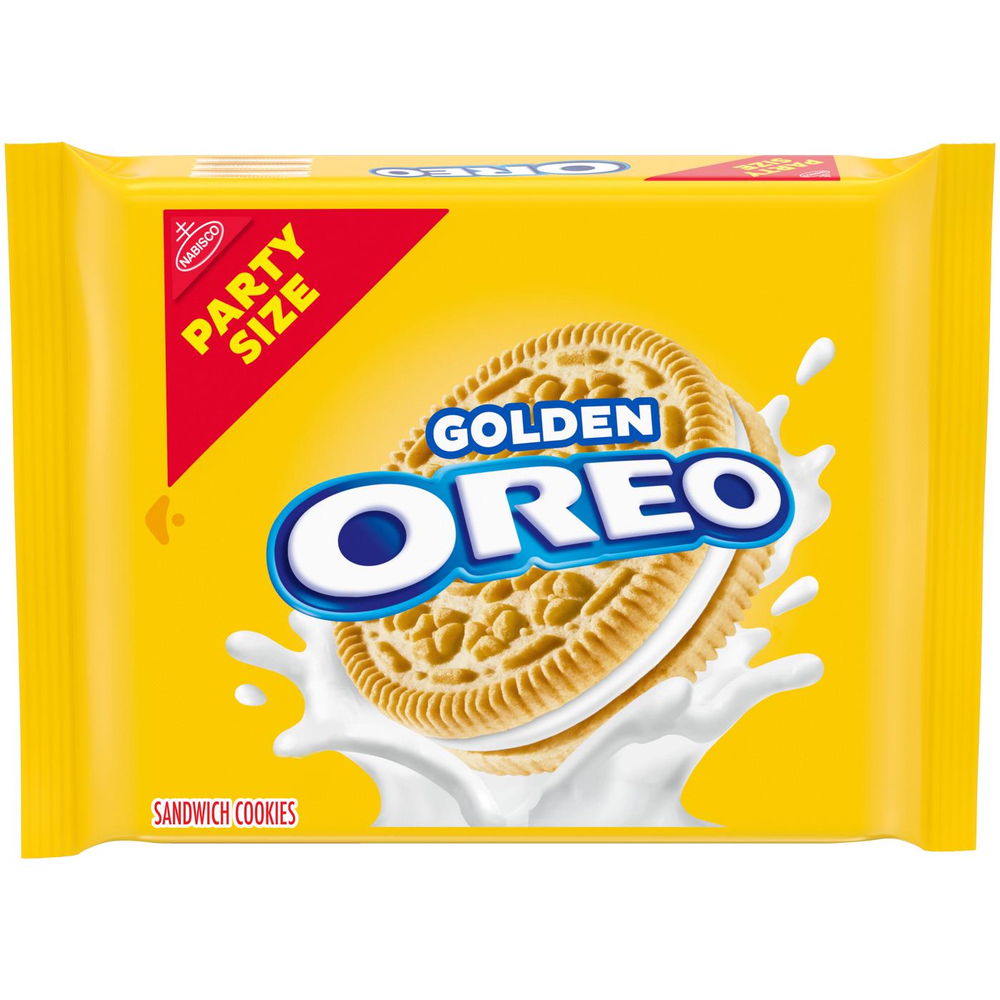 OREO Golden Sandwich Cookies Party Size; image 1 of 17