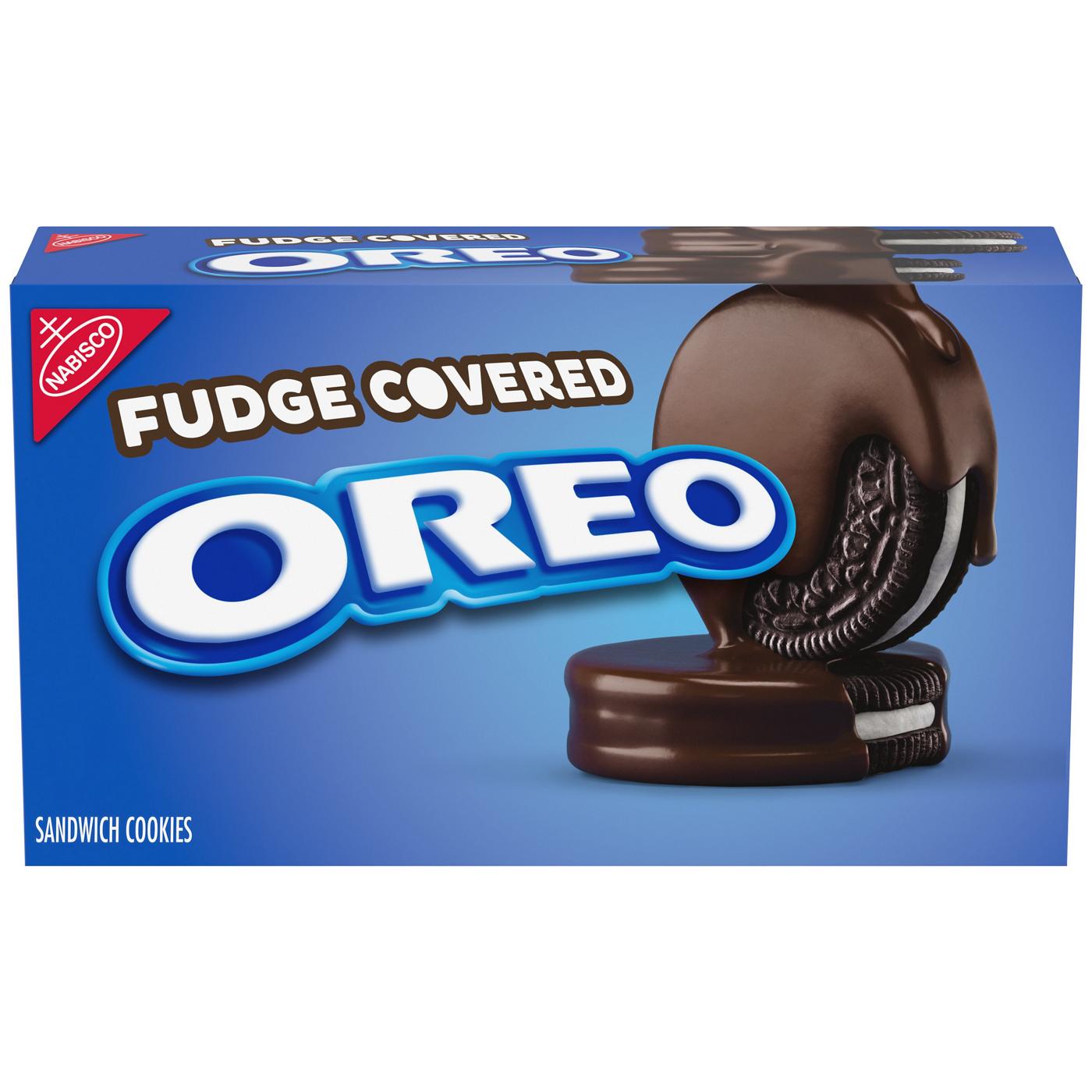 OREO Fudge Covered Sandwich Cookies; image 1 of 8