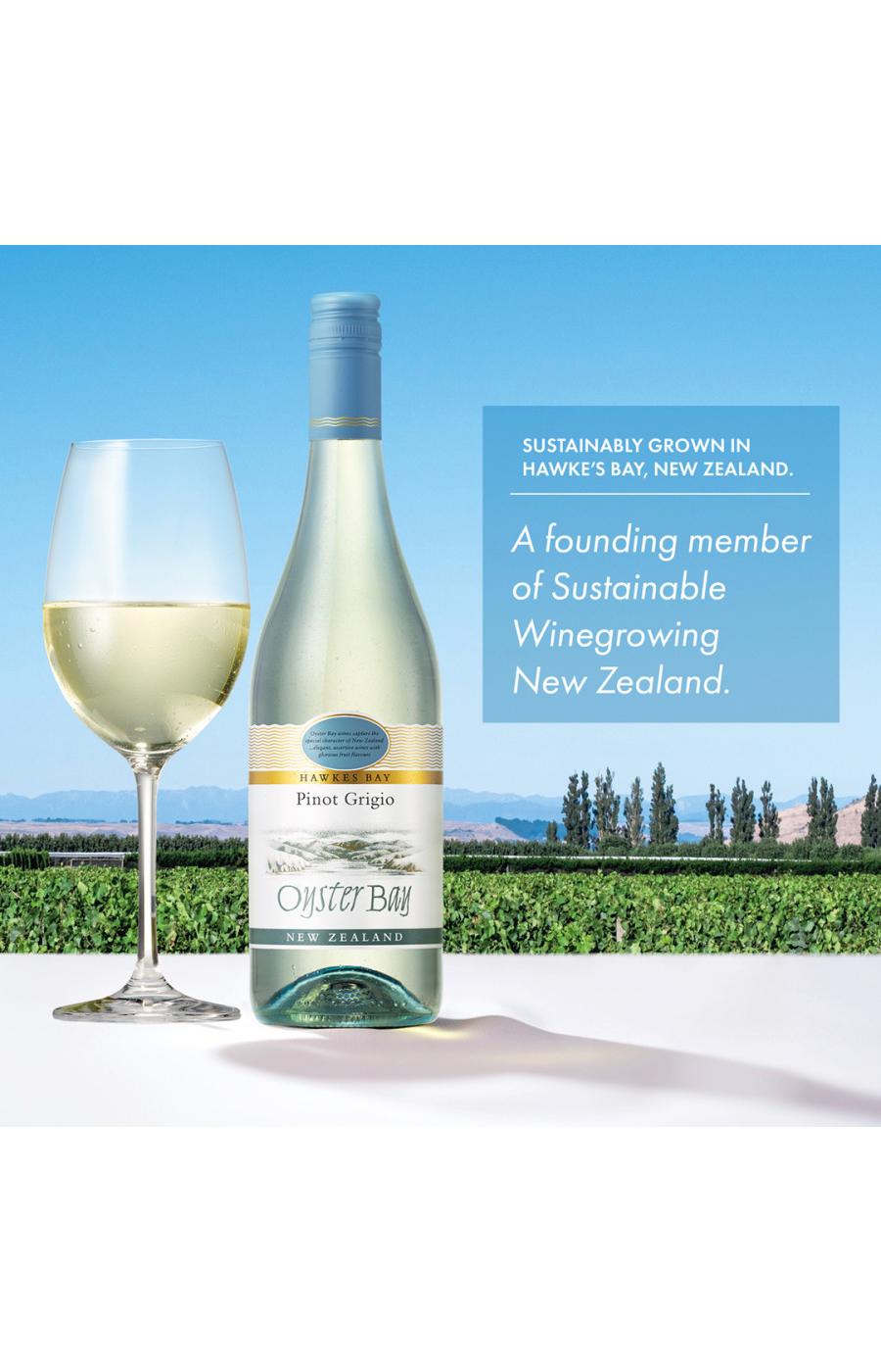 Oyster Bay Pinot Grigio White Wine New Zealand; image 5 of 6