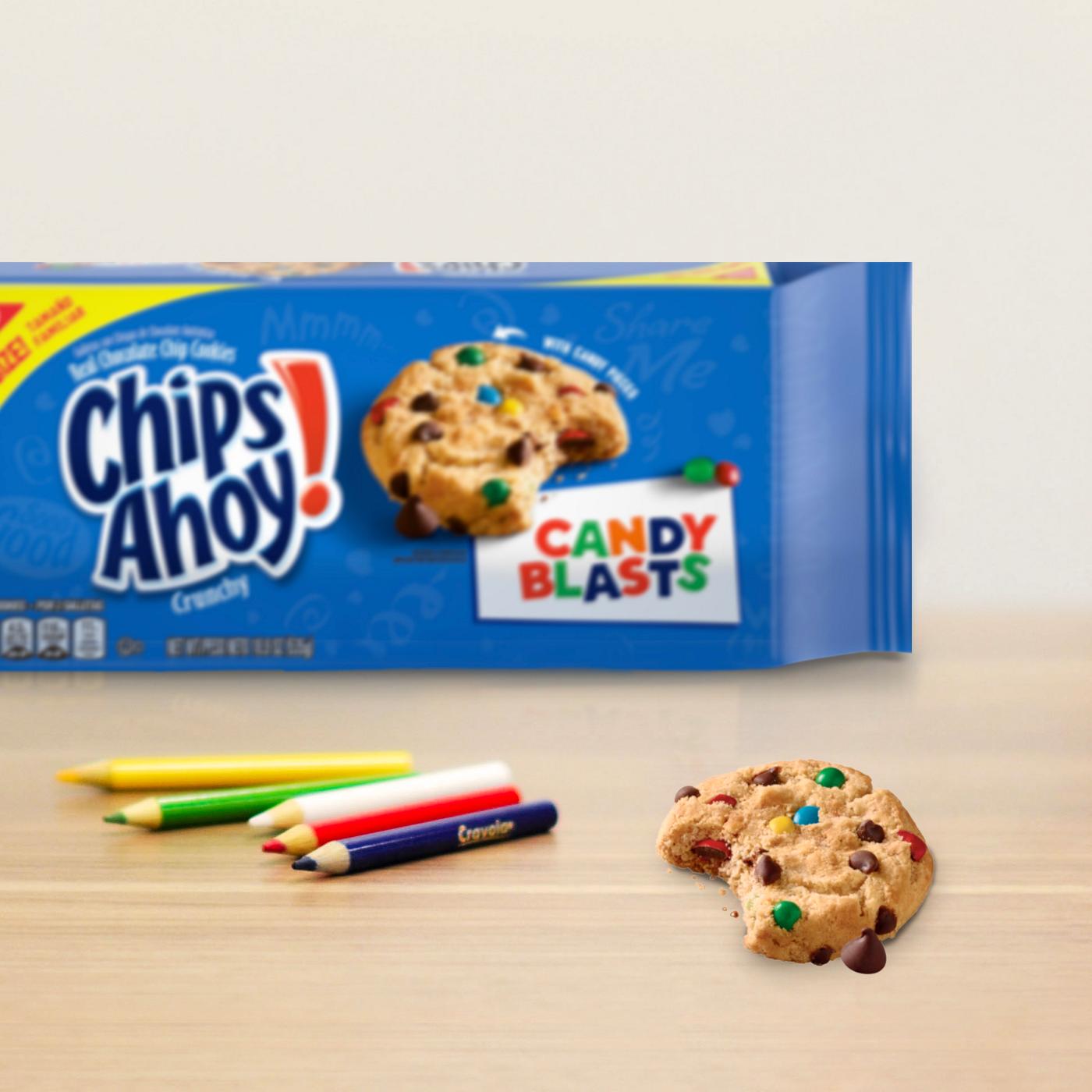 Chips Ahoy! Candy Blasts Chocolate Chip Cookies Family Size; image 10 of 10