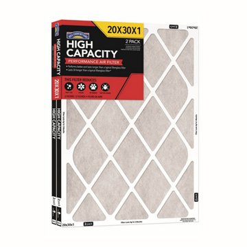 Hill Country Fare High Capacity Performance Air Filters, 20 x 30 x 1 in, 2 pk