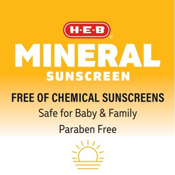H-E-B Mineral Protection Broad Spectrum Sunscreen Stick – SPF 50, 1.5 oz
