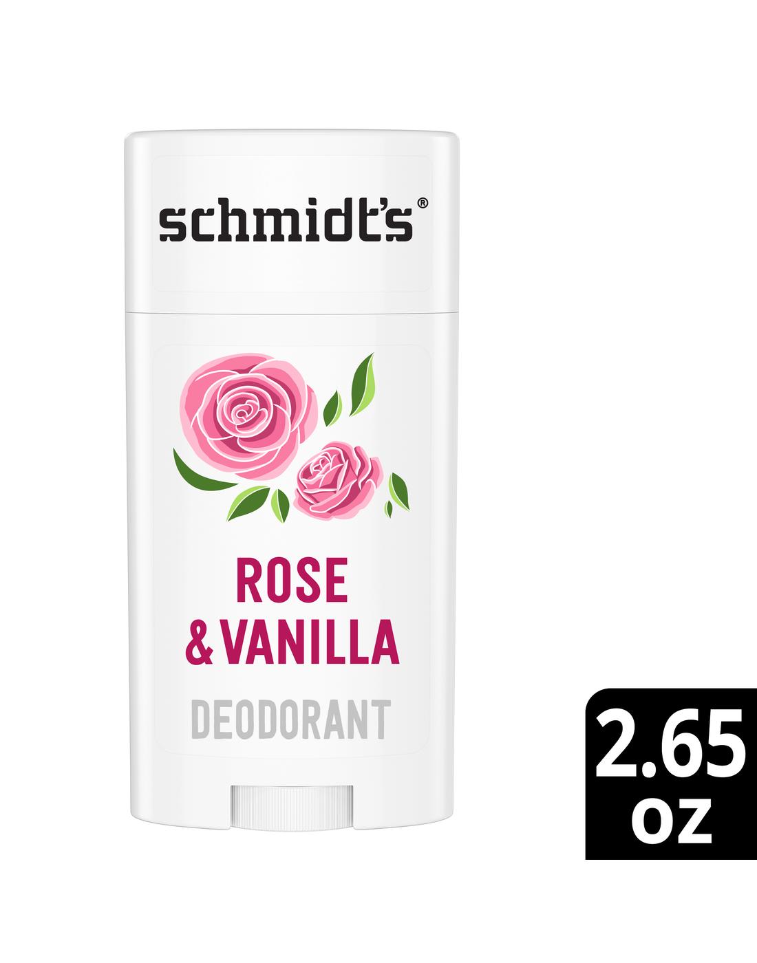 Schmidt's 48 Hr Deodorant - Rose + Vanilla; image 3 of 4