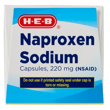 H-E-B Naproxen Sodium 220 Capsules, 80 ct