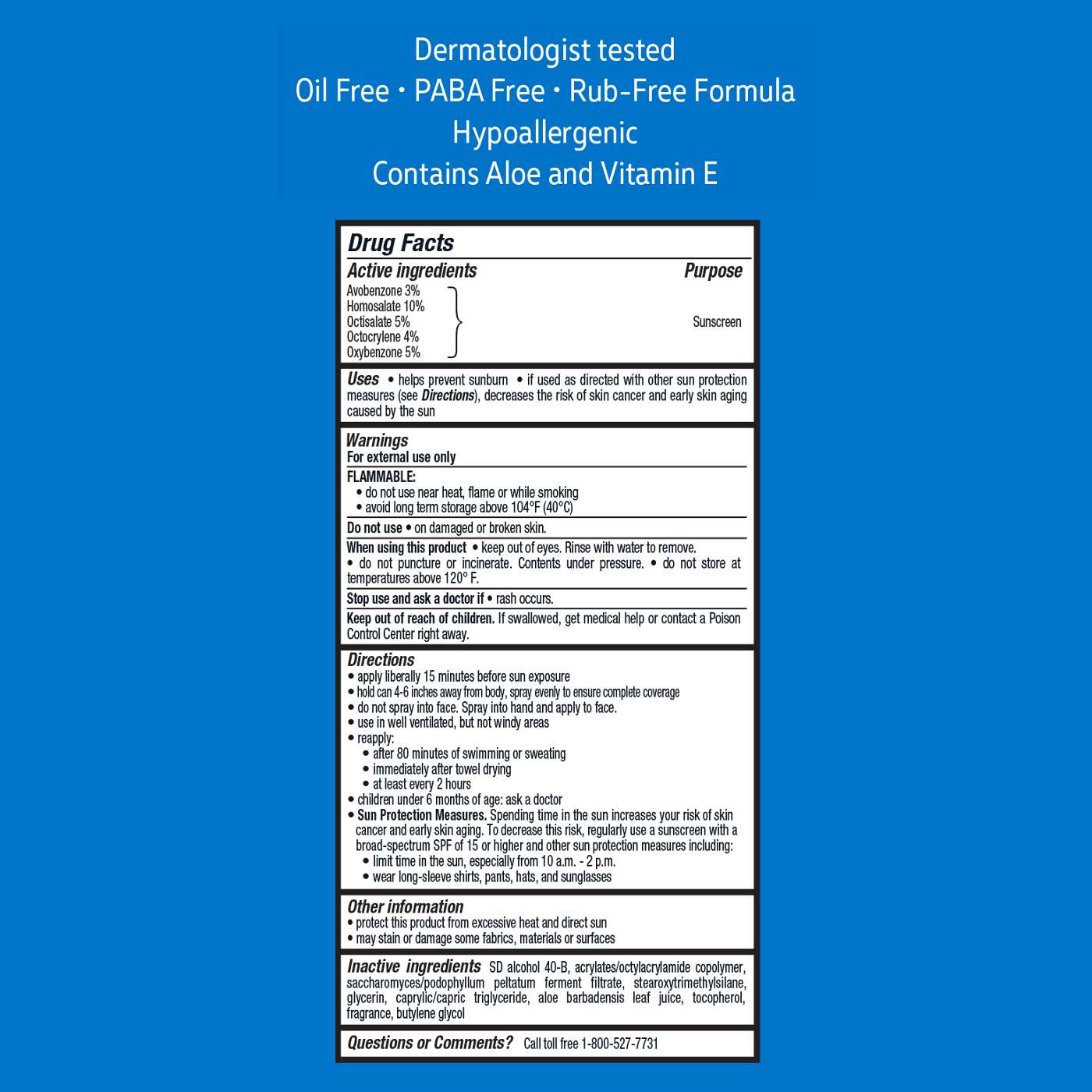 H-E-B Sport Broad Spectrum Sunscreen Spray – SPF 50; image 2 of 5