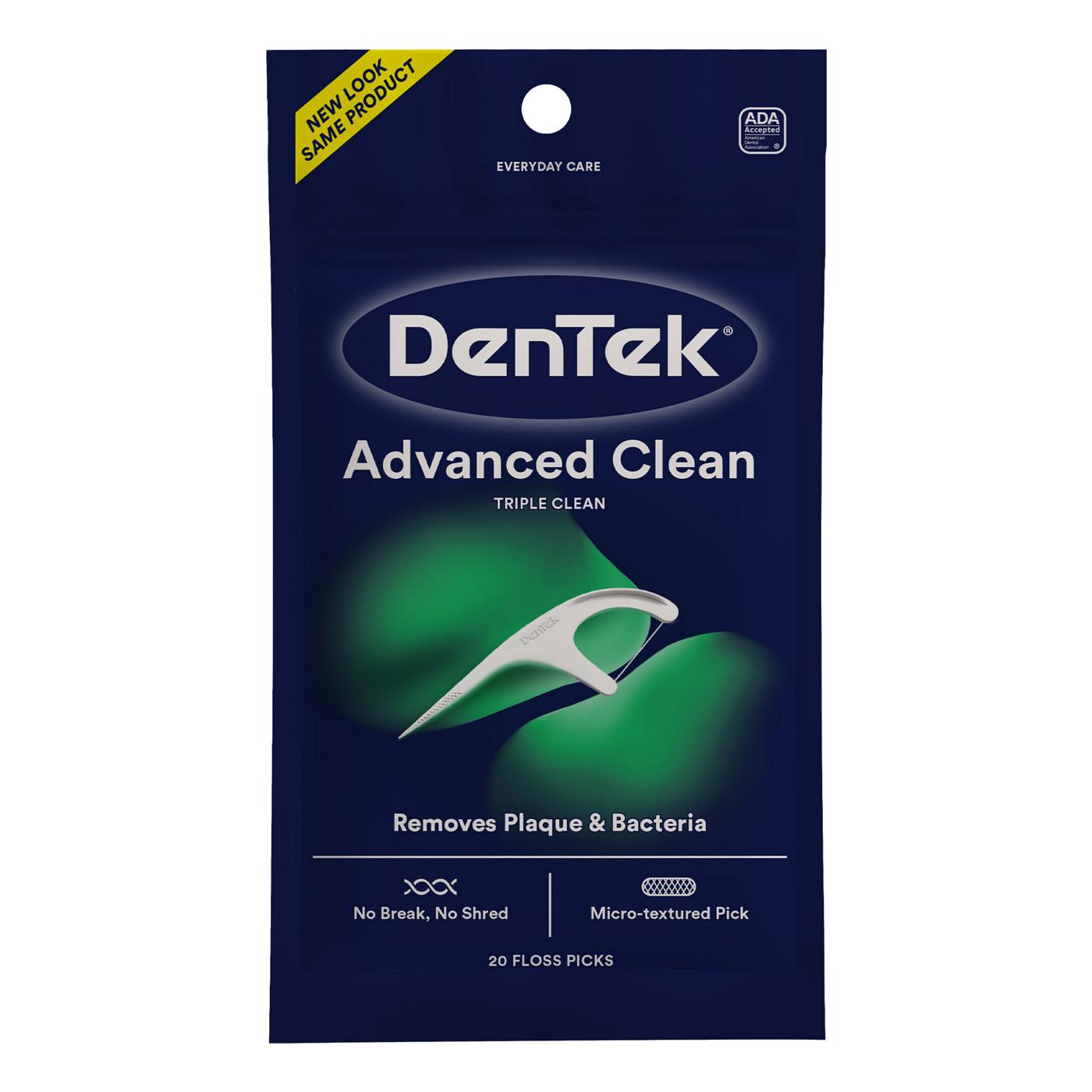 DenTek Triple Clean Advanced Clean Floss Picks; image 1 of 5