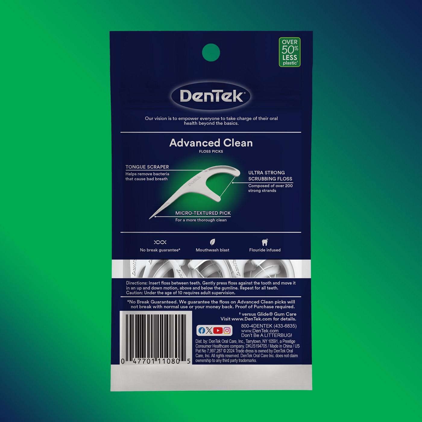 DenTek Triple Clean Advanced Clean Floss Picks; image 4 of 5