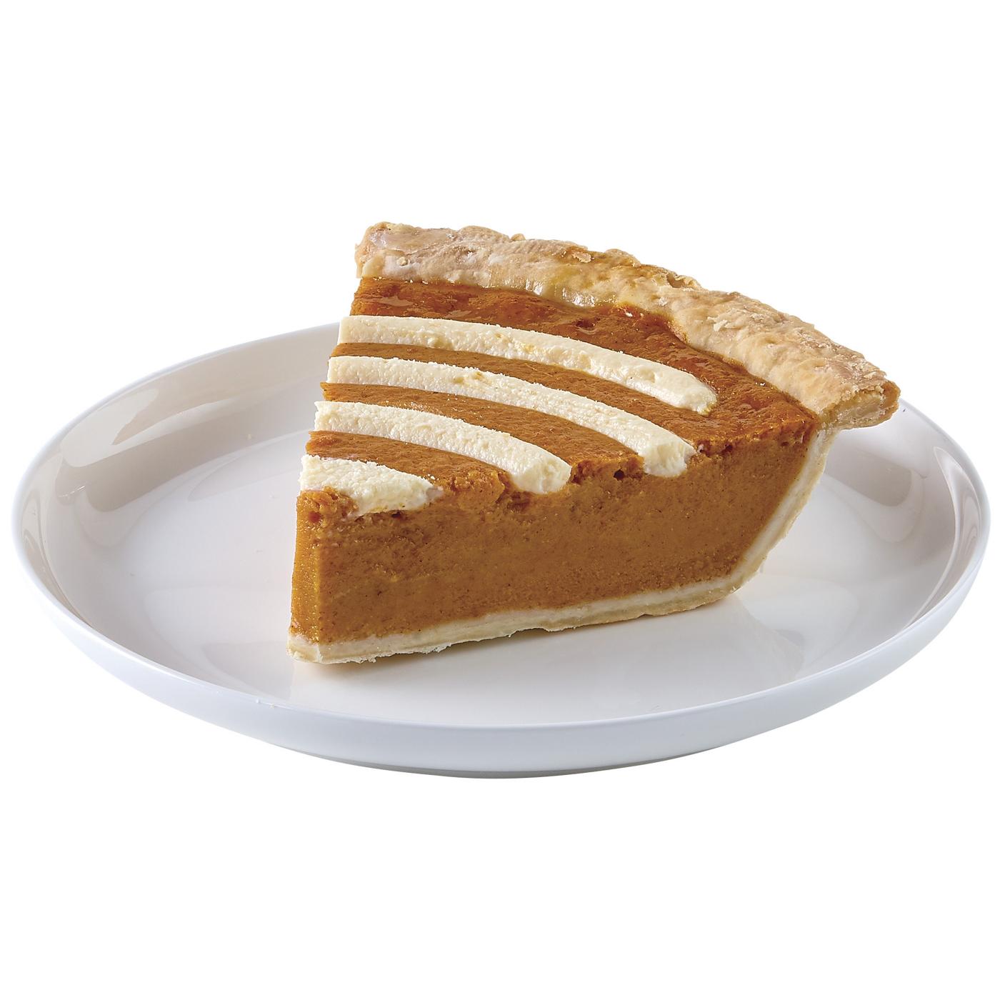 H-E-B Bakery Gourmet Pumpkin Cream Cheese Pie Slice; image 1 of 2