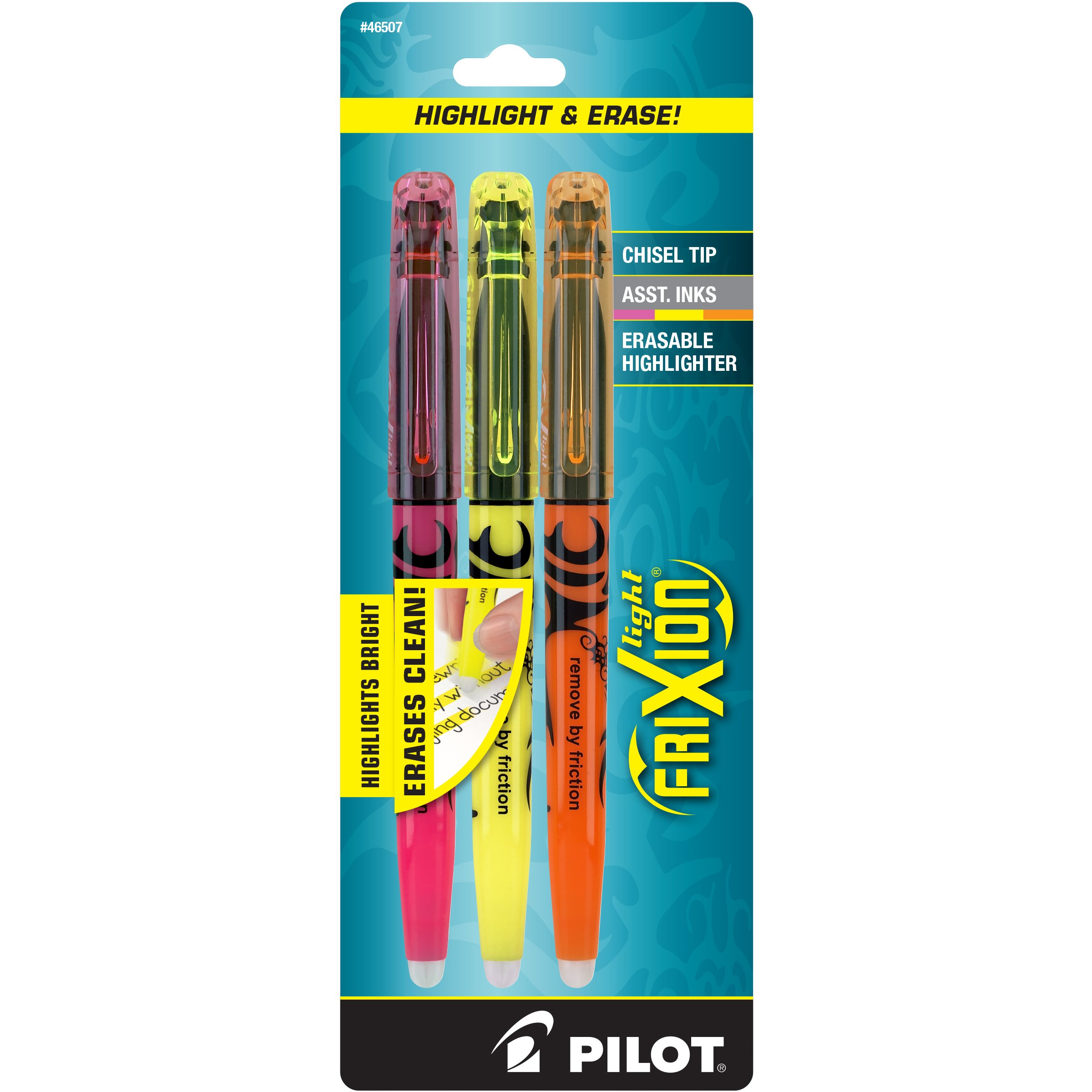Pilot FriXion Light Chisel Tip Assorted Erasable Highlighters Shop