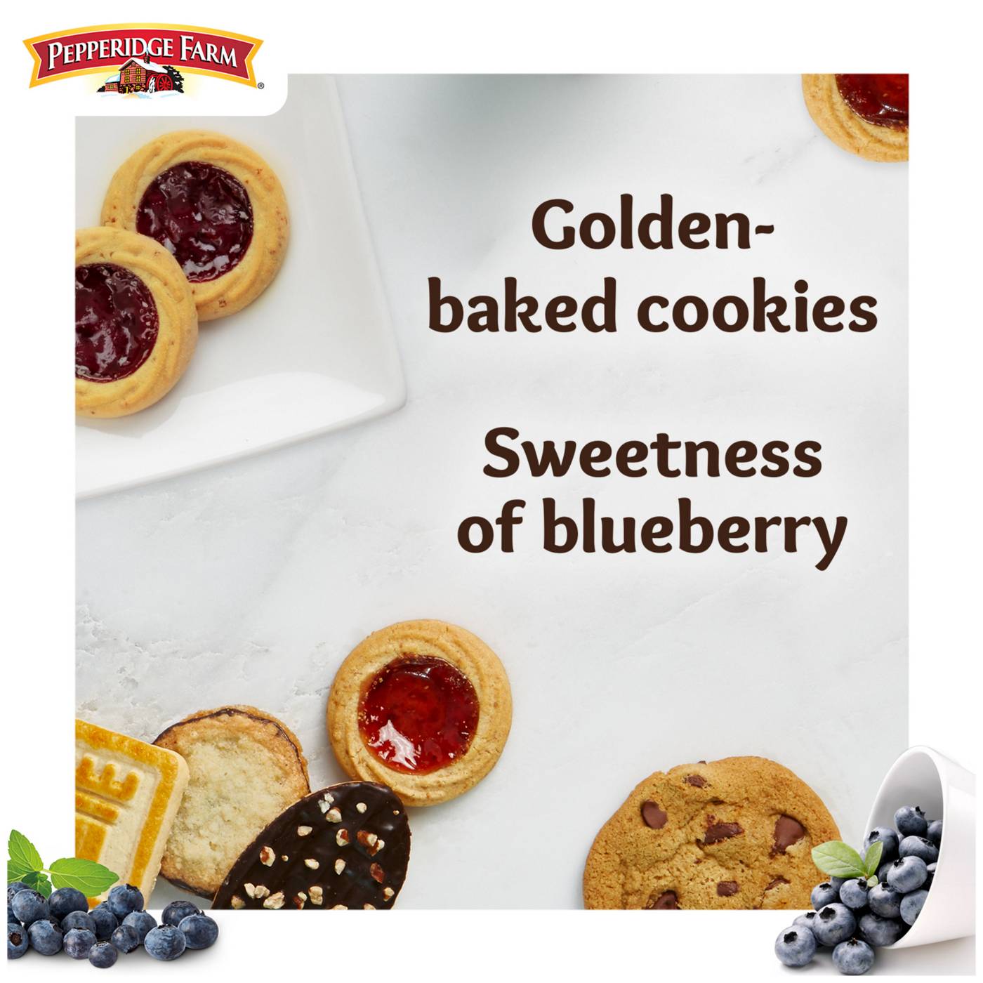 Pepperidge Farm Verona Blueberry Thumbprint Cookies; image 8 of 9