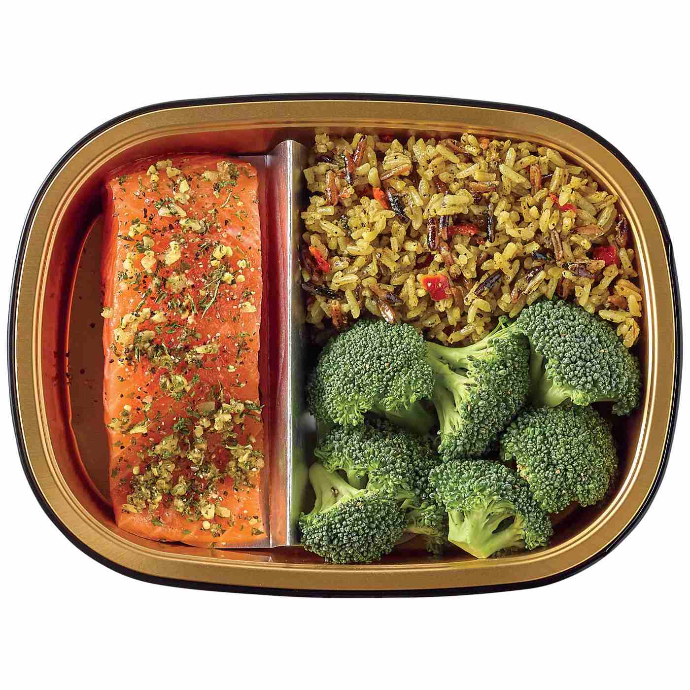 Meal Simple by H-E-B Lemon Pepper Salmon, Wild Rice & Broccoli; image 4 of 4