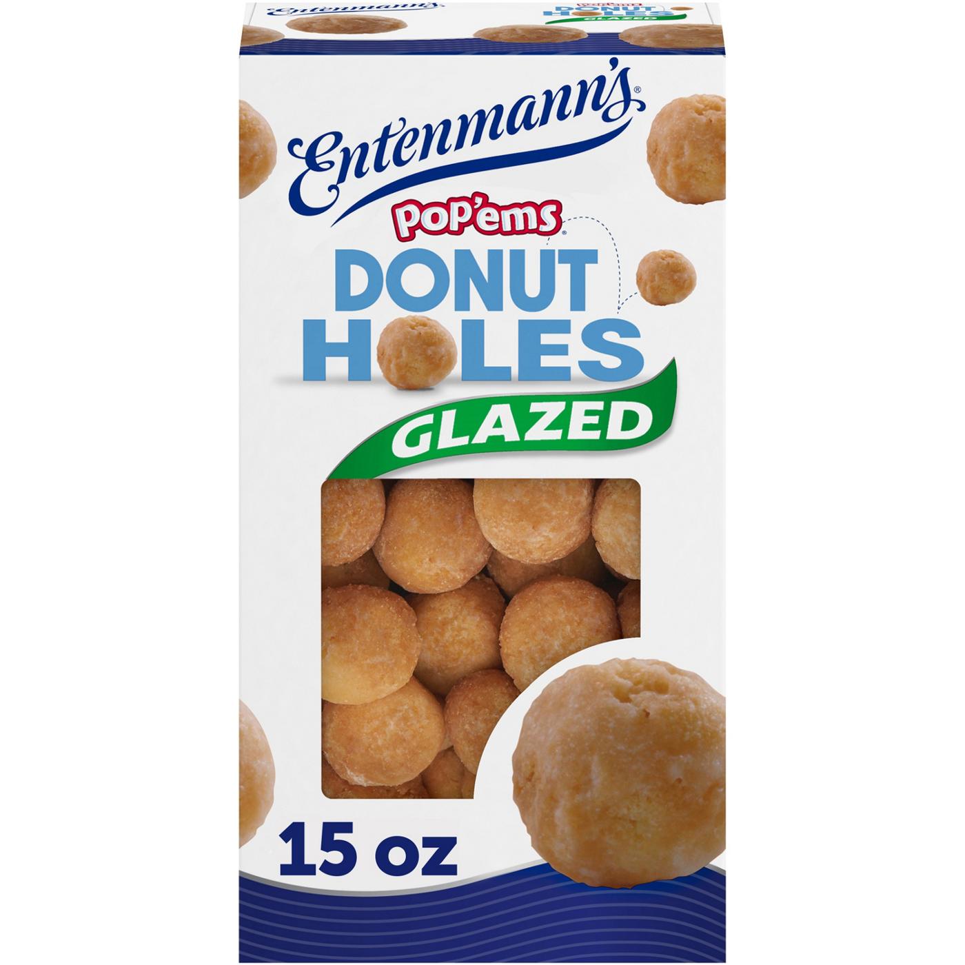 Entenmann's Pop'ems Glazed Donut Holes; image 1 of 3