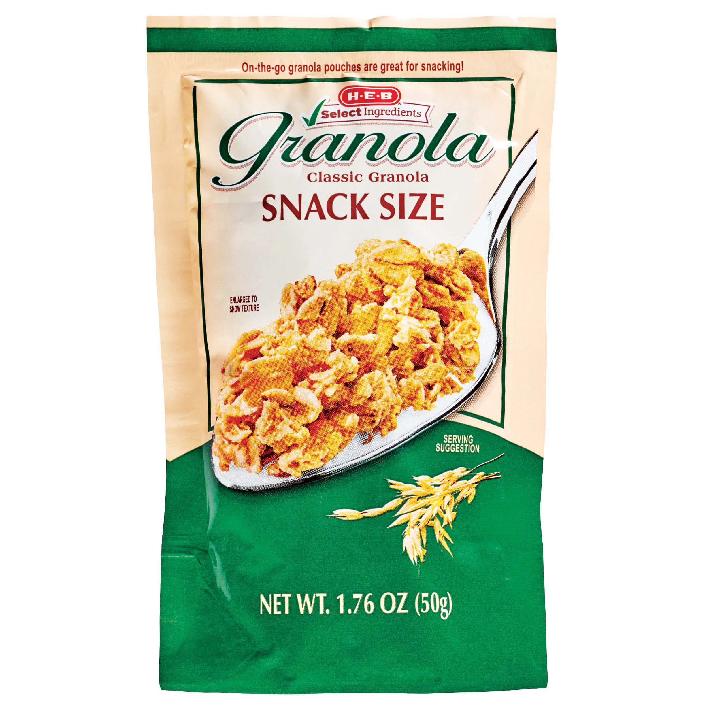 H-E-B Select Ingredients Granola Classic Snack Size - Shop Cereal At H-E-B