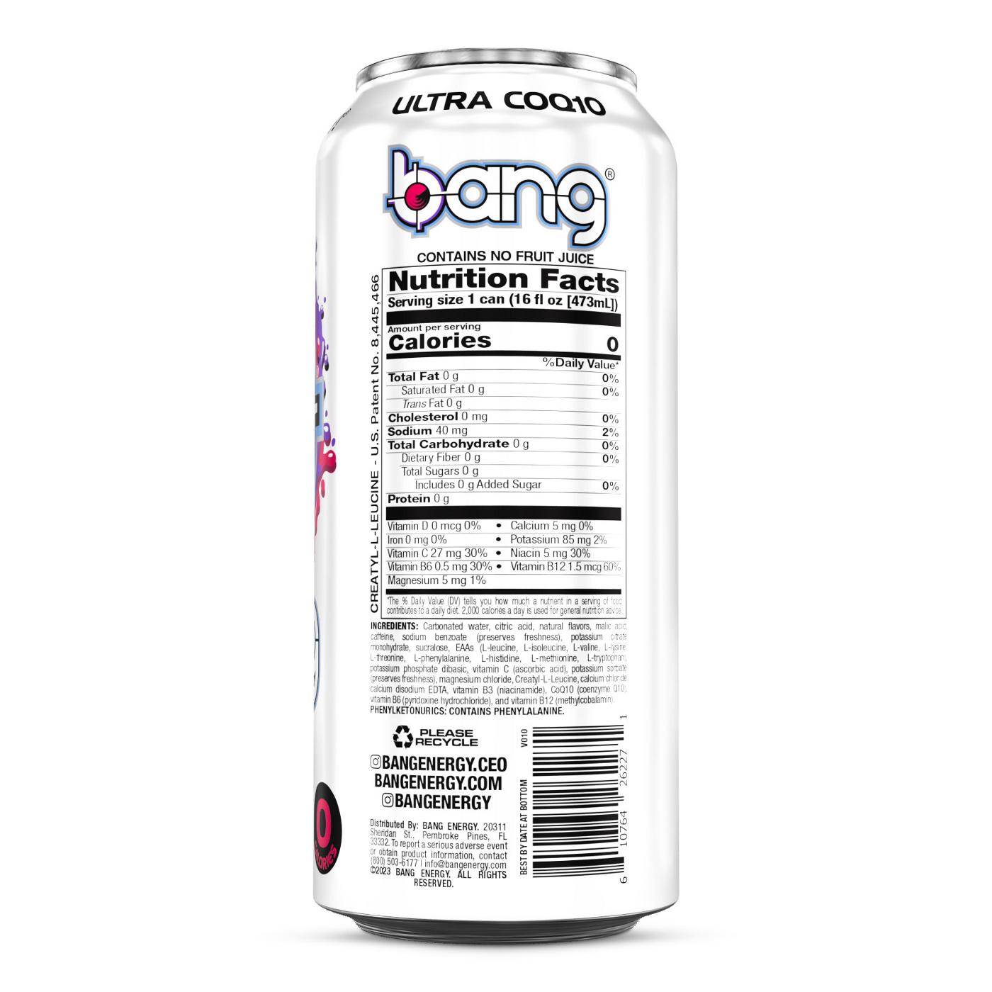 Bang Energy Drink - Bangster Berry; image 3 of 3