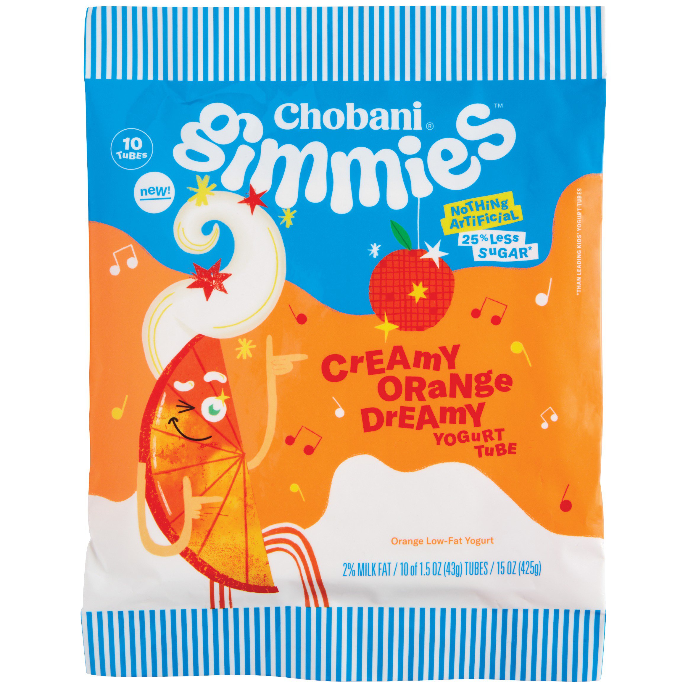 Chobani Gimmies LowFat Creamy Orange Dreamy Yogurt Tubes Shop Yogurt at HEB